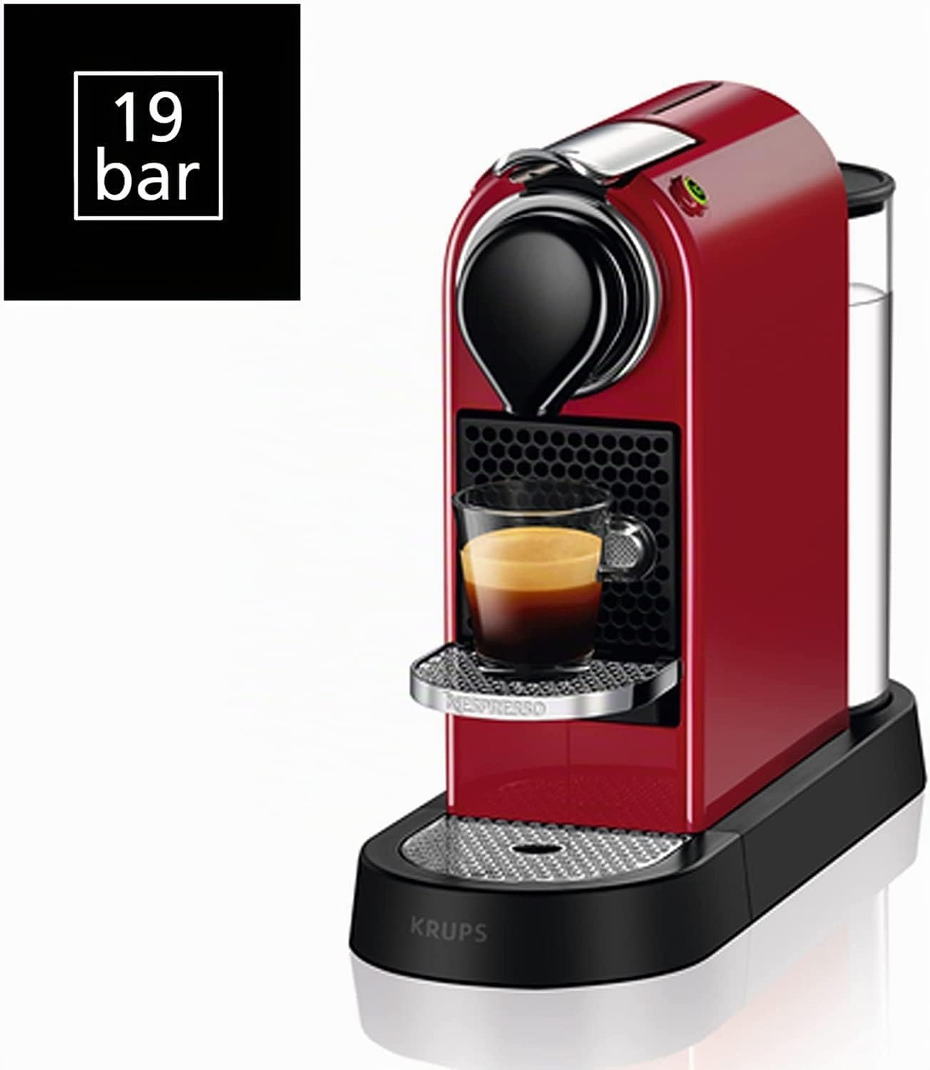 KRUPS XN7415 Espresso Machine, 1260 W, 1 Liter, Rouge