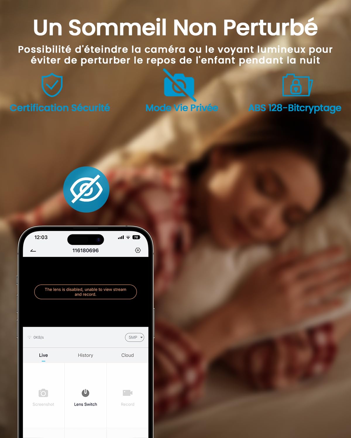 ieGeek 2 Pièces 2K Caméra Surveillance WiFi Intérieur 360° - Camera IP avec Double WiFi (2.4G/5GHz), Détection AI/PIR, Suivi Automatique, Compatible Alexa pour Chien/Bébé/Maison, SC1