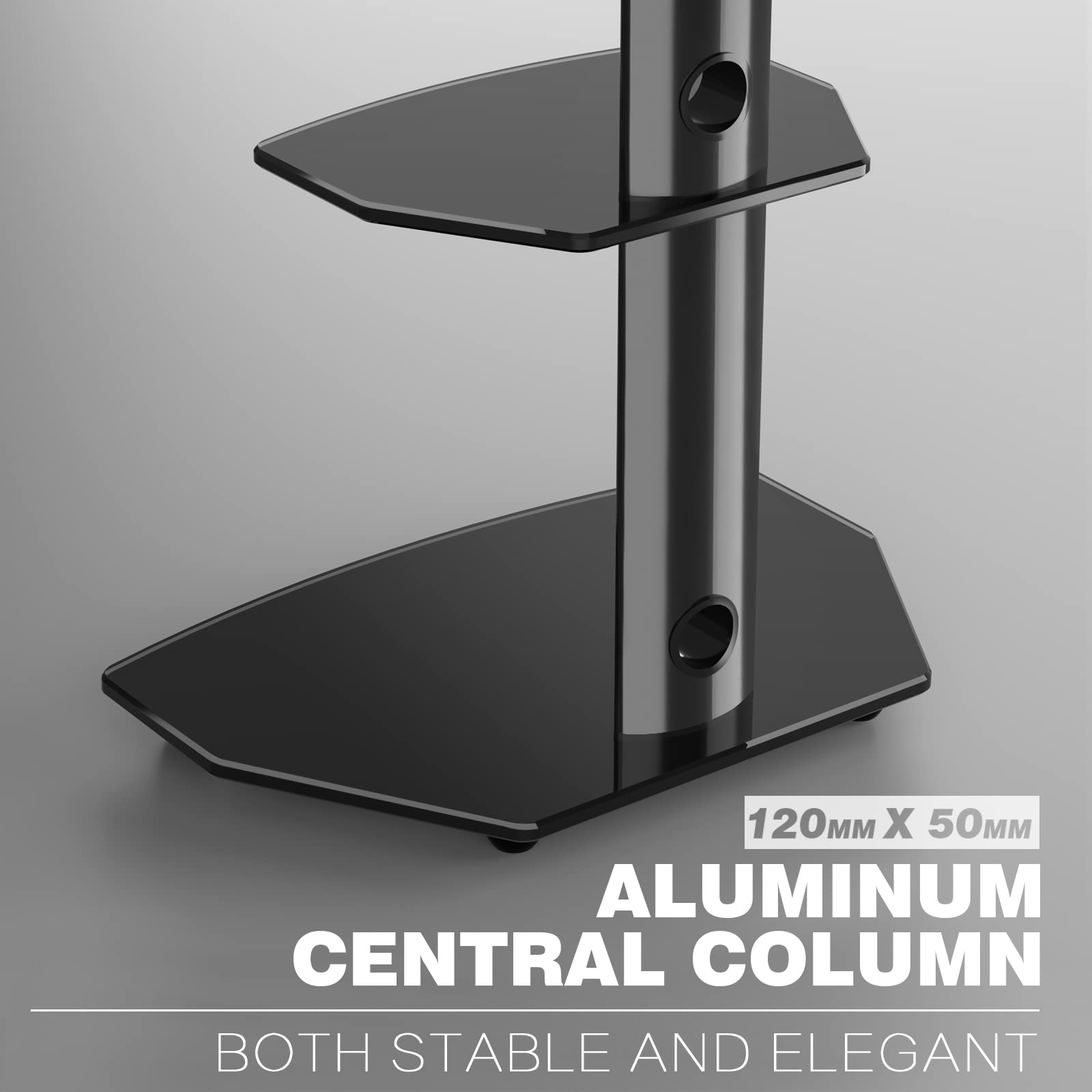 Buy RFIVER Universal Cantilever TV Floor Stand for most 2765 inch TV Entertainment Center TV