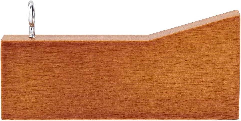 BENECREAT 13x5.9x1.6cm Handmade Artist's Color Checker, Beechwood Painting Color Accessories Tool for Correct Mix of Oil Acrylic Paint, Hole: 8mm