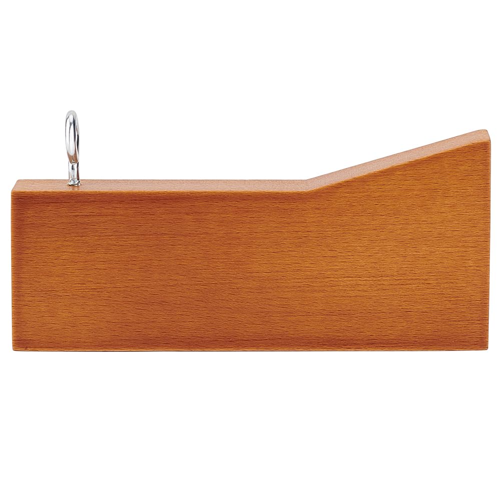 BENECREAT 13x5.9x1.6cm Handmade Artist's Color Checker, Beechwood Painting Color Accessories Tool for Correct Mix of Oil Acrylic Paint, Hole: 8mm