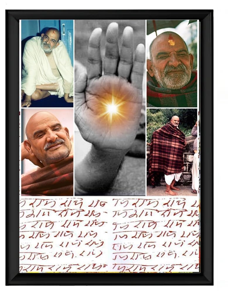 Neem Karoli Baba Photo Frame, 20.32 x 30.48 cm, Black-image-21