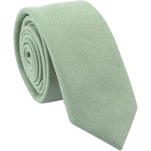 Secdtie Men's Skinny Tie Fashion Causal Cotton Floral Printed Linen Necktie