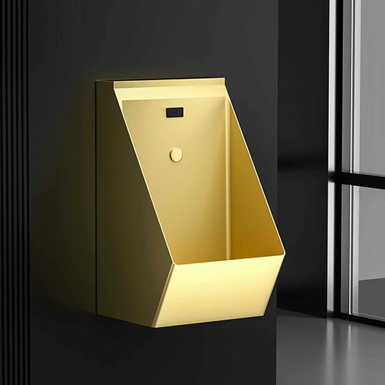 Orinatoio da Parete in Acciaio Inossidabile con sensore per Uomo con valvola di Scarico Automatica - Design Anti-Goccia per s e s，C，C，C