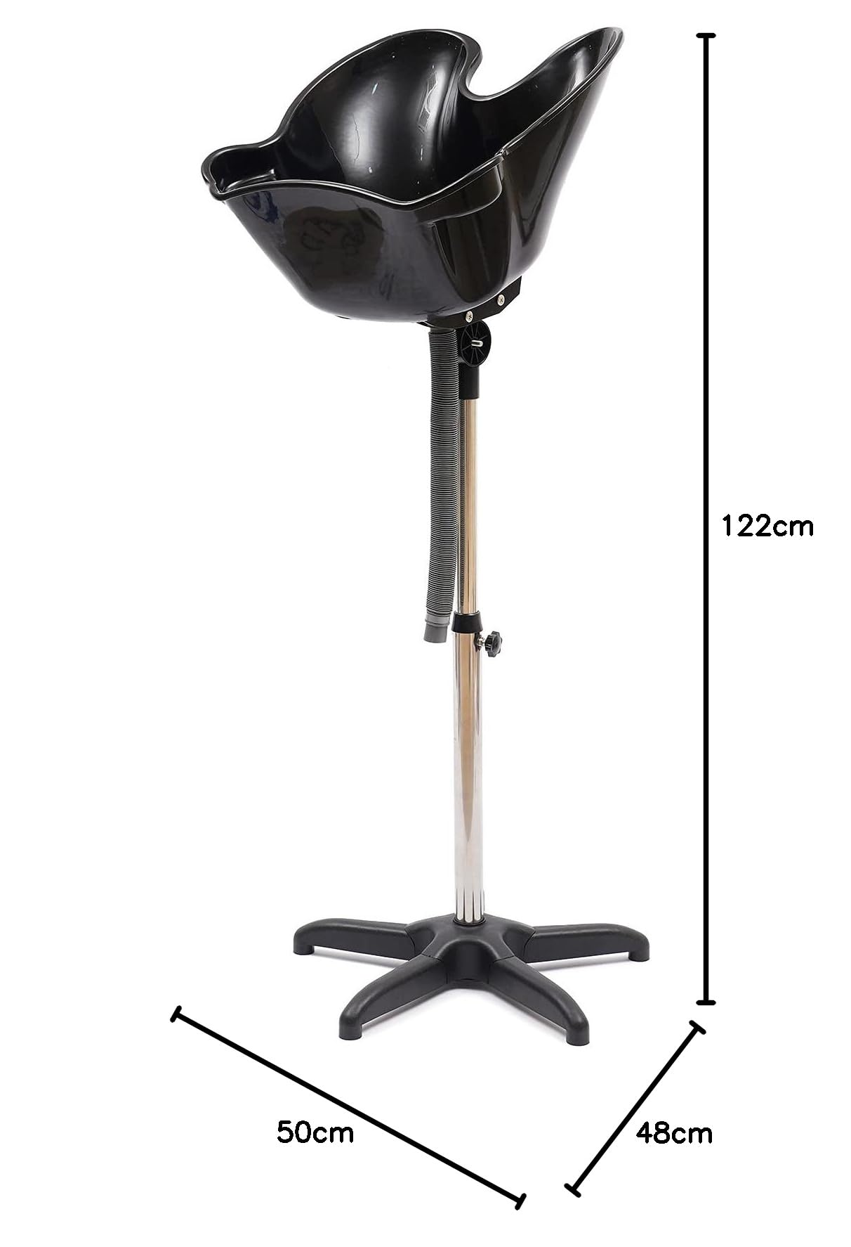 Mobiles Haarwaschbecken, Friseur Waschbecken Ergonomischen Design, Tragbarer Rückwärtswaschbecken Einstellbare Höhe, Praktisch, haarwaschbecken für Bettlägerige, Behinderte