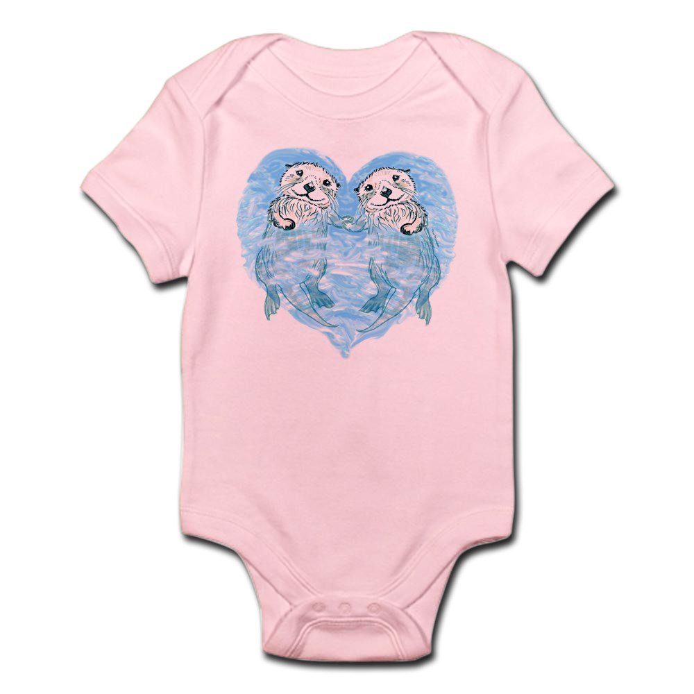 CafePressSea Otters Holding Hands Infant Baby Bodysuit