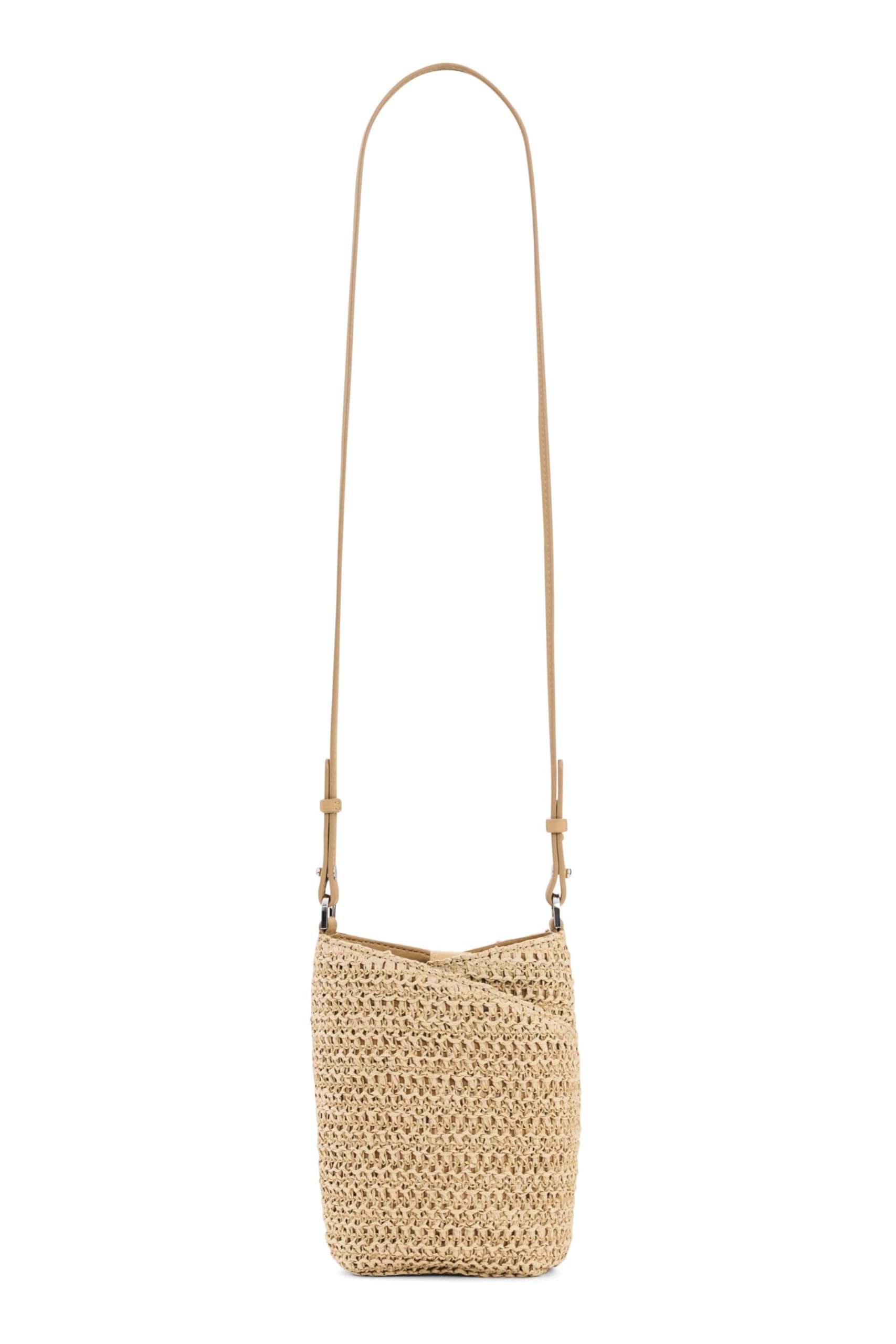 Desigual Umhängetasche Half Logo Raffia Bag Natural beige