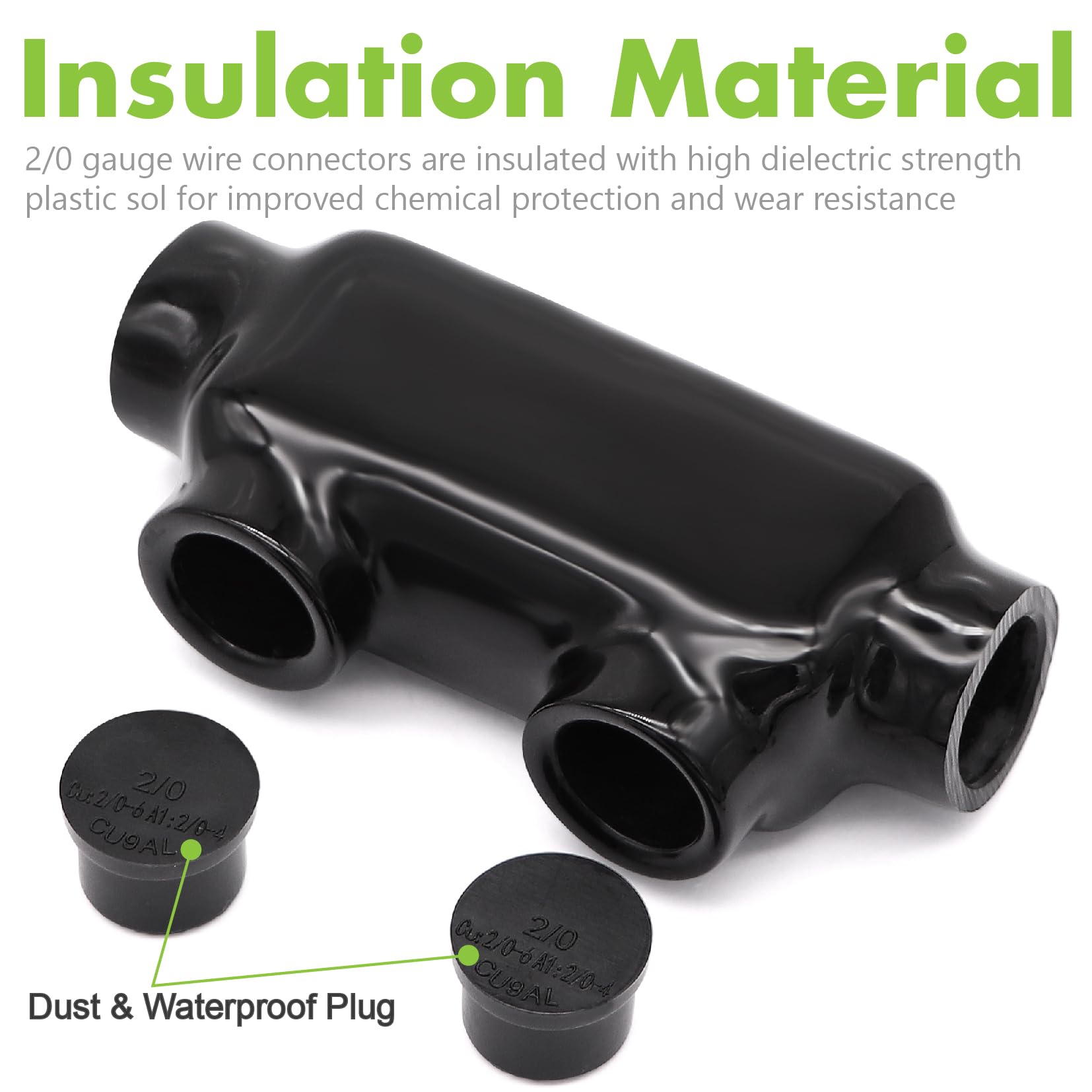 Inline Splice Rod Snapklik.com : Jeemiter Insulated Inline Splice Connector 2/0-6 Gauge ...