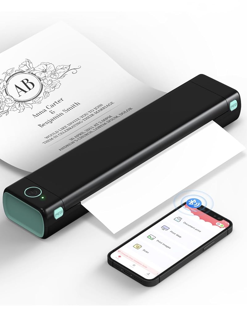 Join the Elite Club with Phomemo M08F Portable Printers Wireless for Travel, Thermal Printer Support 8.5″ X 11″ US Letter, Bluetooth Inkless Printer Compatible with iOS, Android, Laptop for Travel,… Join the Elite Club with Phomemo M08F Portable Printers Wireless for Travel, Thermal Printer Support 8.5″ X 11″ US Letter, Bluetooth Inkless Printer Compatible with iOS, Android, Laptop for Travel,…