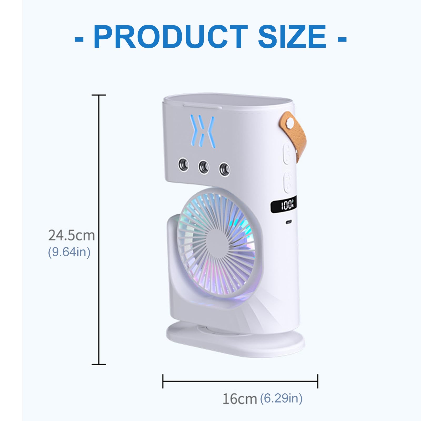 Multifuntional Ventilatore Esterno USB Scrivania Umidificazione Ricaricabile Viaggio Ufficio di Raffreddamento Per Soggiorno Ventilatore Portatile