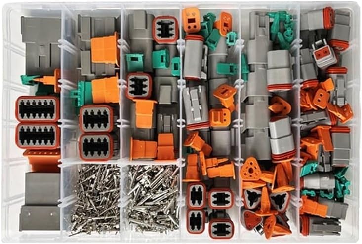 Cars Connectors Automotive Connector Kit 1/5/10Sets Tool Portable Box Suit 06 04 Terminal Plier 2 3 4 6 8(B Sets,10 Sets)