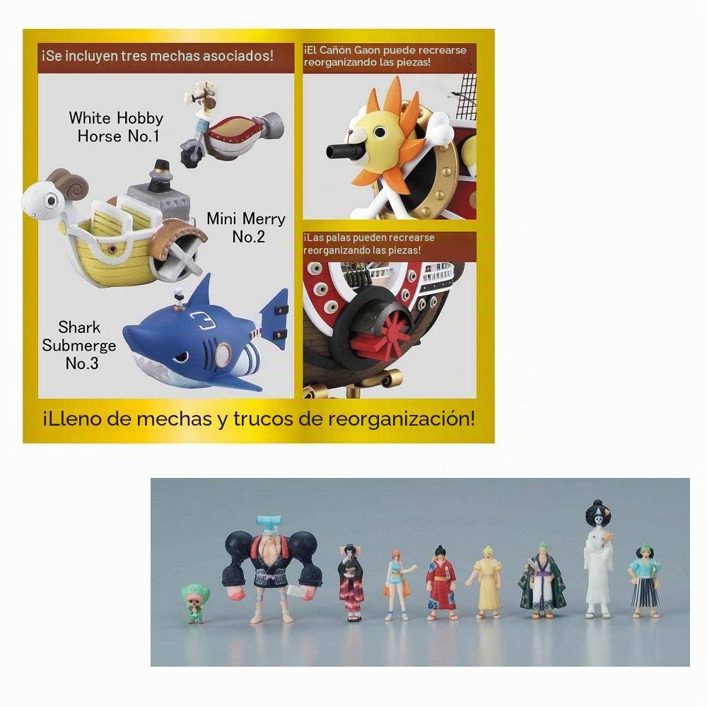 Bandai Hobby One Piece Thousand Sunny Ship Wano Country Ver. Kit de Modelo de plástico