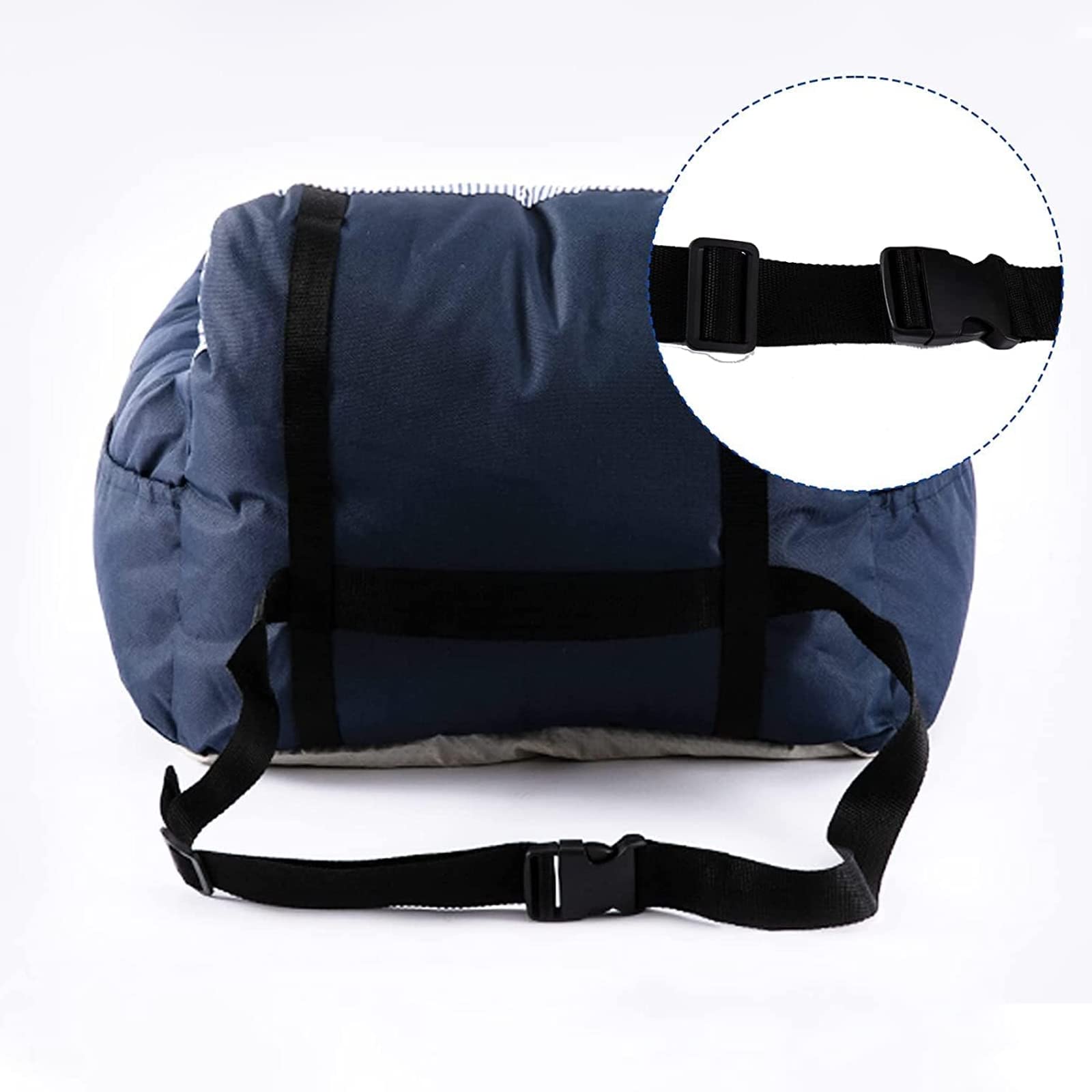Asiento De Coche para Perros, Asiento Elevador para Mascotas con Cama para Cachorros Y Gatitos, Cama para Mascotas para Interior con Bolsa De Almacenamiento, Correa De Arnés