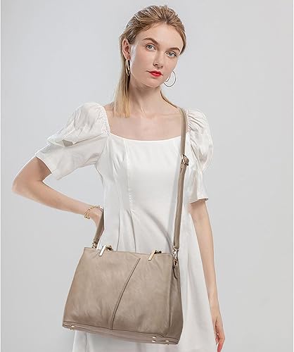 Miniatura 7 de KouLi Buir Bolsos hobo para mujer, bolsos grandes de piel sintética y bolsos de hombro, bolsos cruzados para mujer, bolso de mano con asa superior