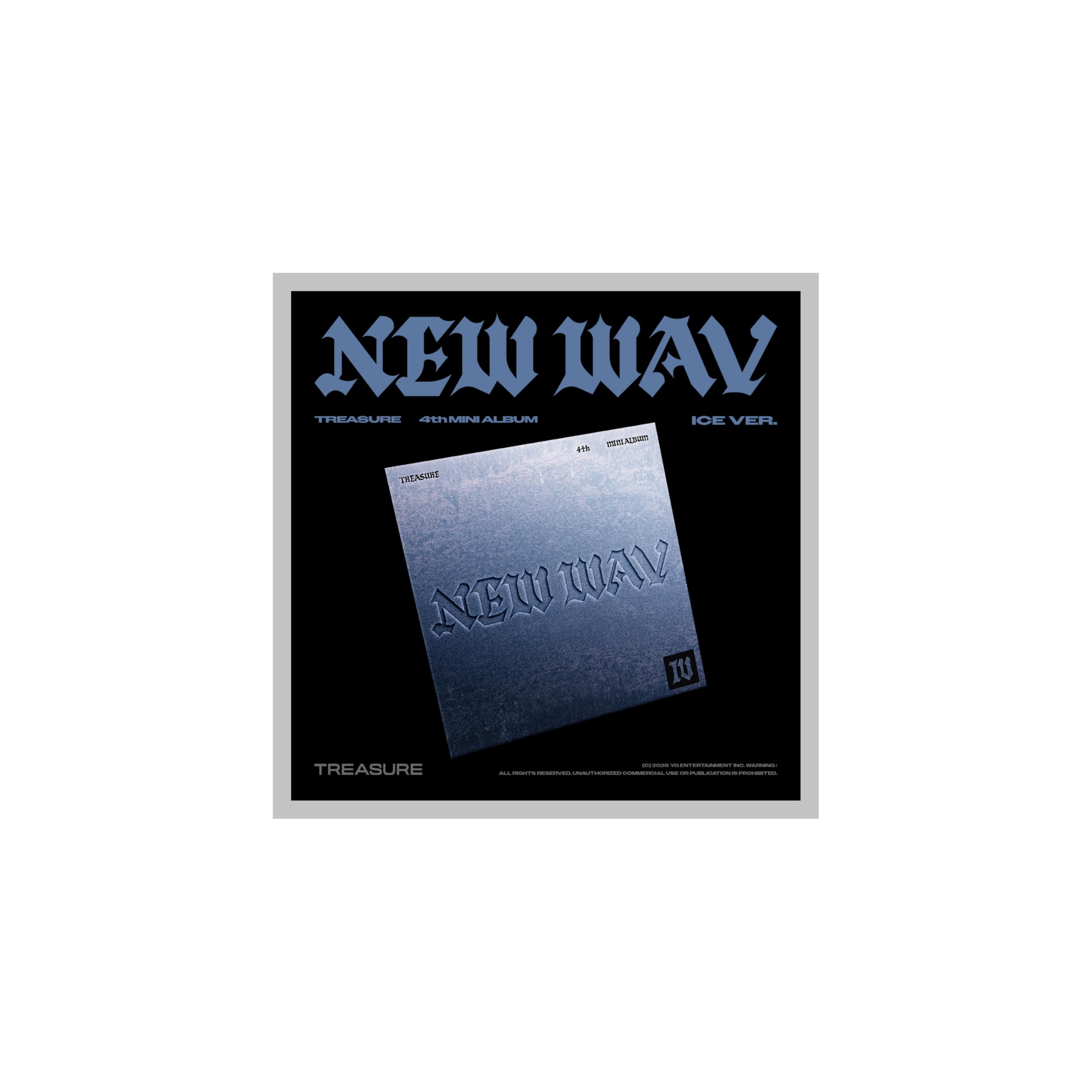 TREASURE NEW WAV 4th Mini Album Standard ICE Version Mini CD+