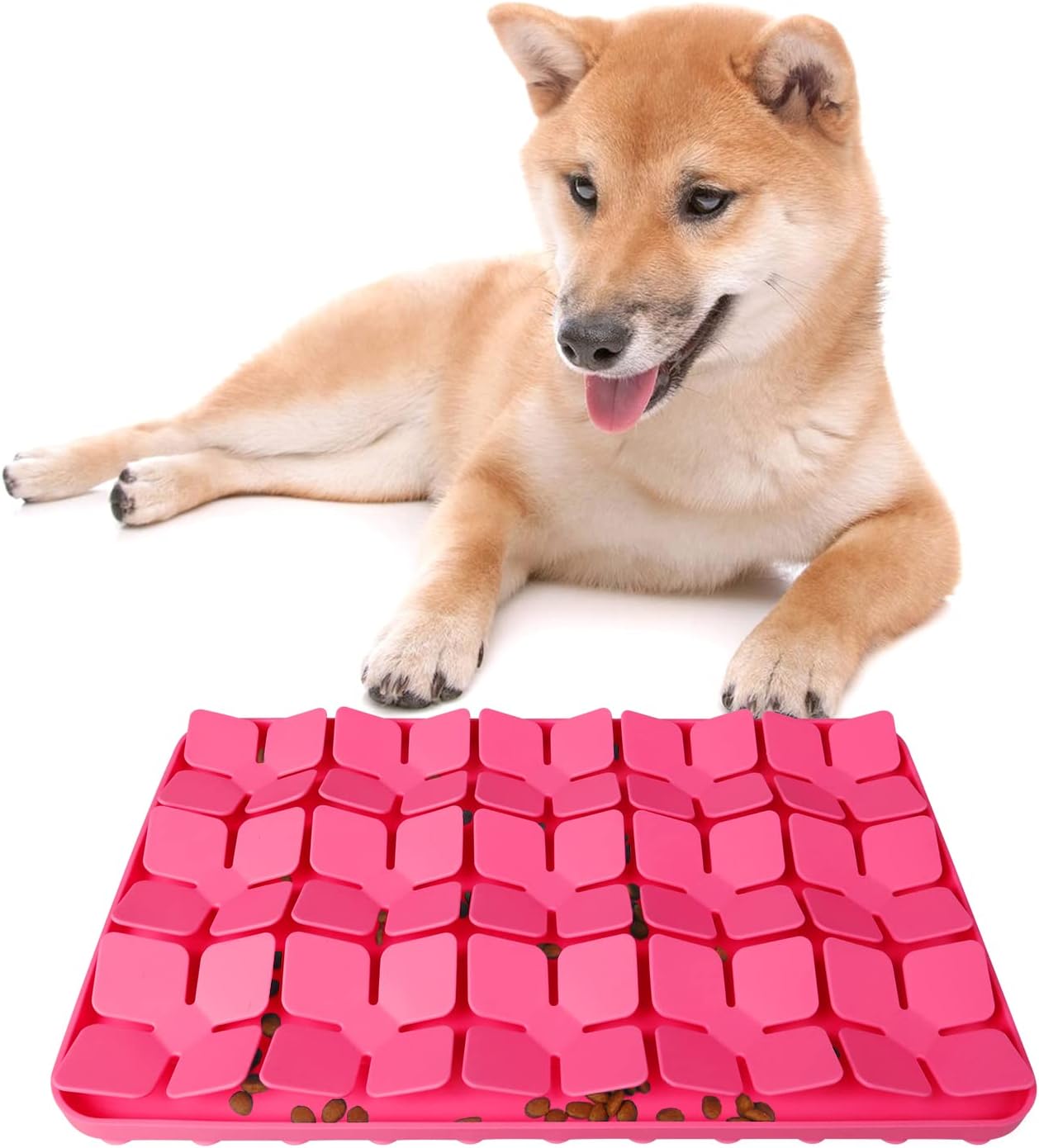 SAKHICRAFT Silicone Leaf Snuffle Mat for Dogs Dog Snuffle
