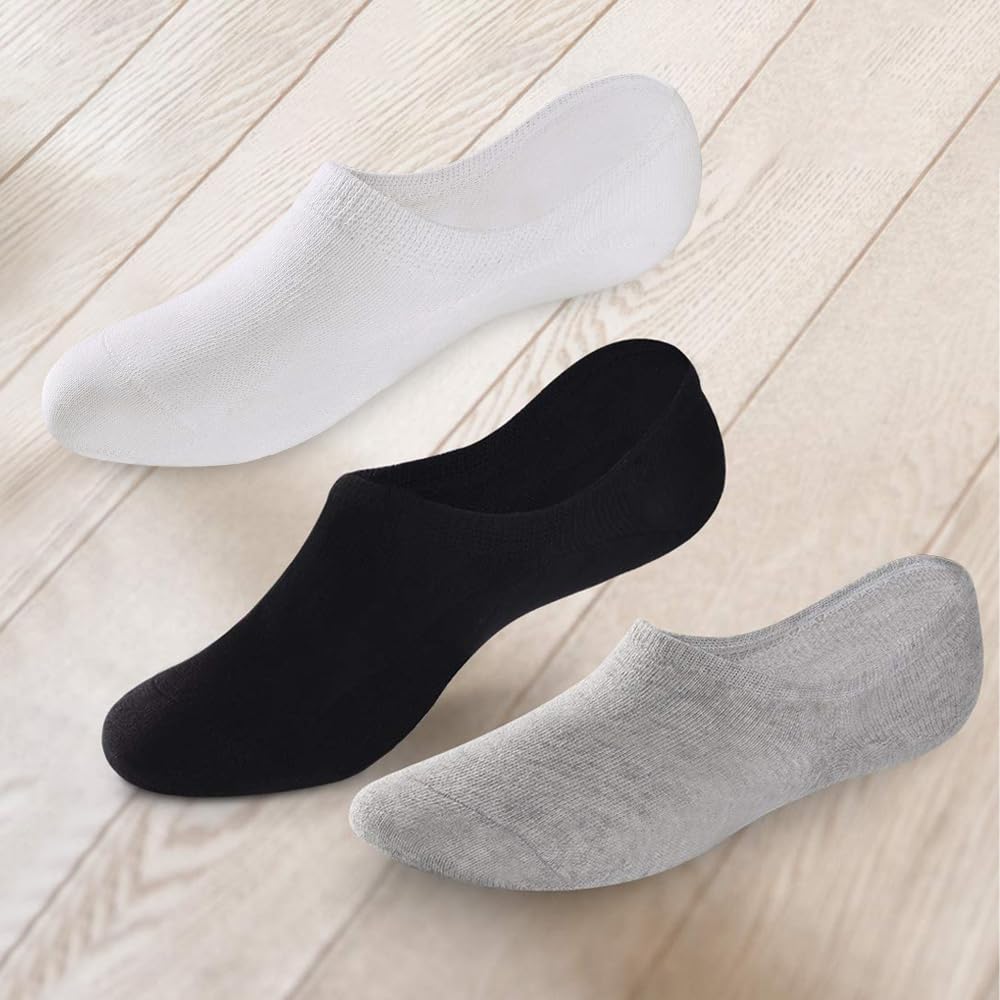YOUCHAN Calzini Donna Uomo Fantasmini Calze 10 Paia Invisibili Sportive Antiscivolo Cotone con Taglio Basso