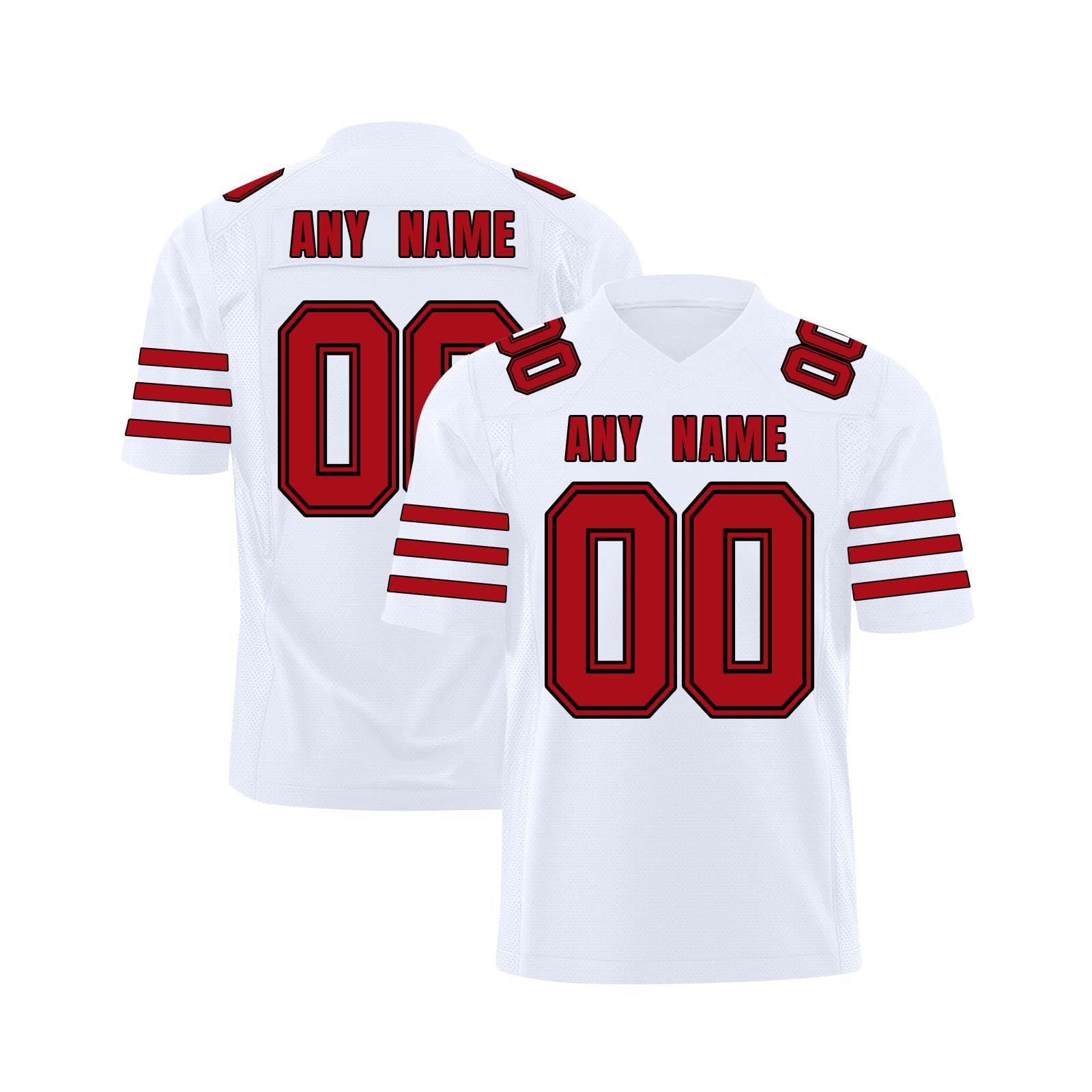 Magliette Personalizzate Maglie Football Americano, Stampate con Nomi e Numeri, Adatte a Bambini, Adulti, Uomini e Donne