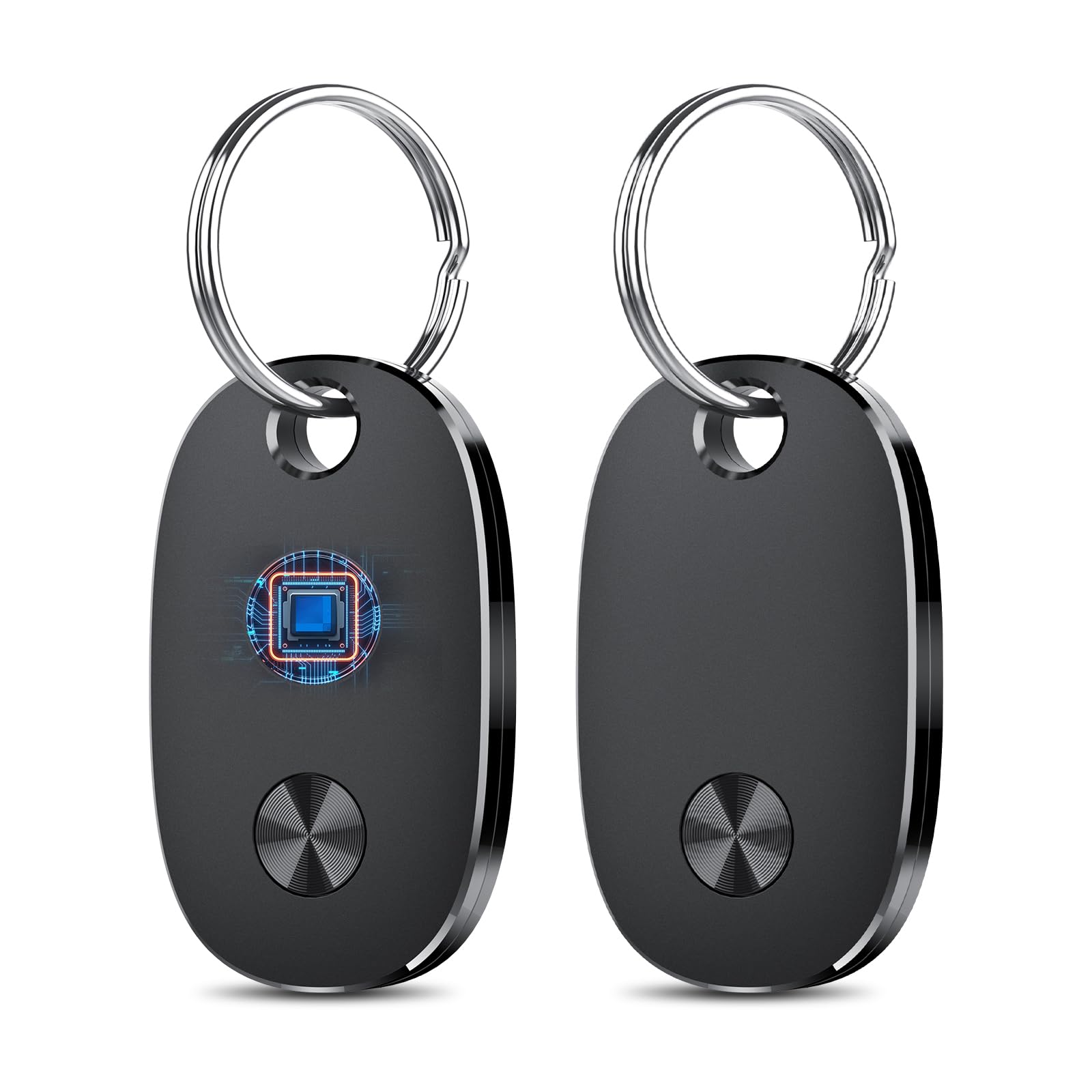 Air Tracker 2 Pezzi, Air Tracker Funziona con Apple Dov'è App (solo iOS), Batteria Sostituibile Bluetooth Trova Oggetti, 2 anni Utilizzabile Localizzatore Chiavi per Chiavi/Bagagli/Valigie/Portafogli