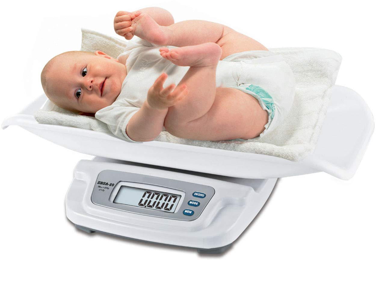 CGOLDENWALL Pèse-bébé numérique 20 kg Plateau 55 x 28 x 7 cm 5 g Capteur haute précision Suivi zéro vibration Arrêt automatique