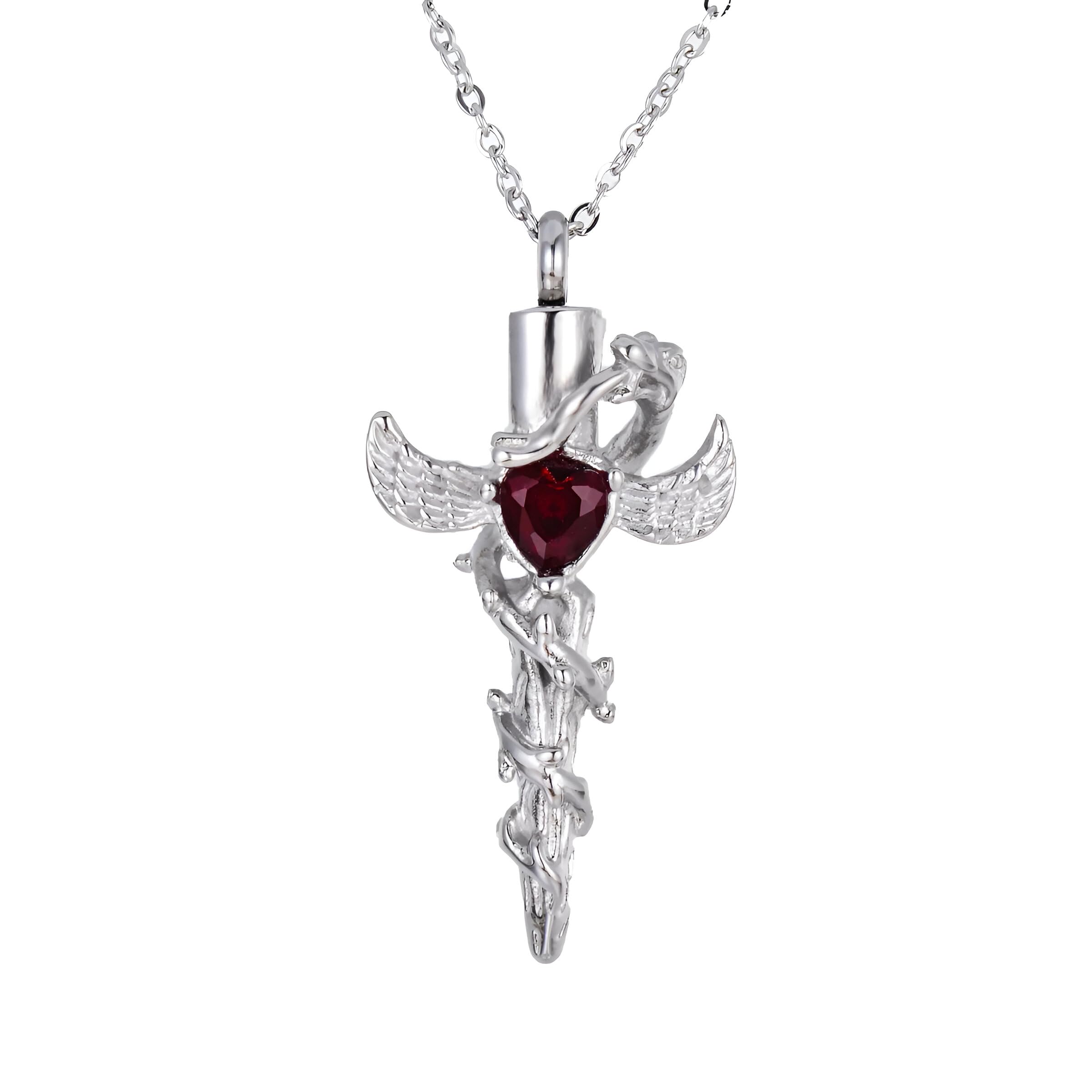 Collier de prière pour cendres avec médaillon de crémation pour garder un être cher - 7