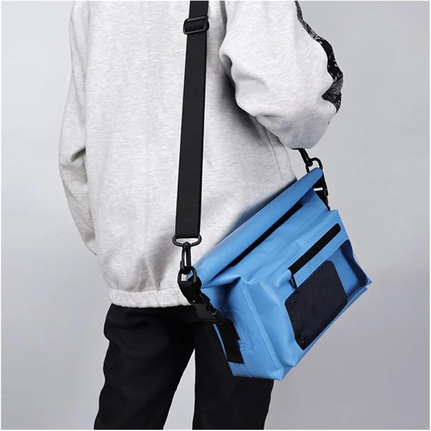 Waterproof Dry Bag For Kayak Swimming Trekking Boating Floating PVC Hiking Bags Mobile Phone Pouch Rafting Storage Shouler Bag(Gray)