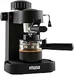 IMUSA USA GAU-18202 4 Cup Espresso/Cappuccino Maker,120 volts, Black