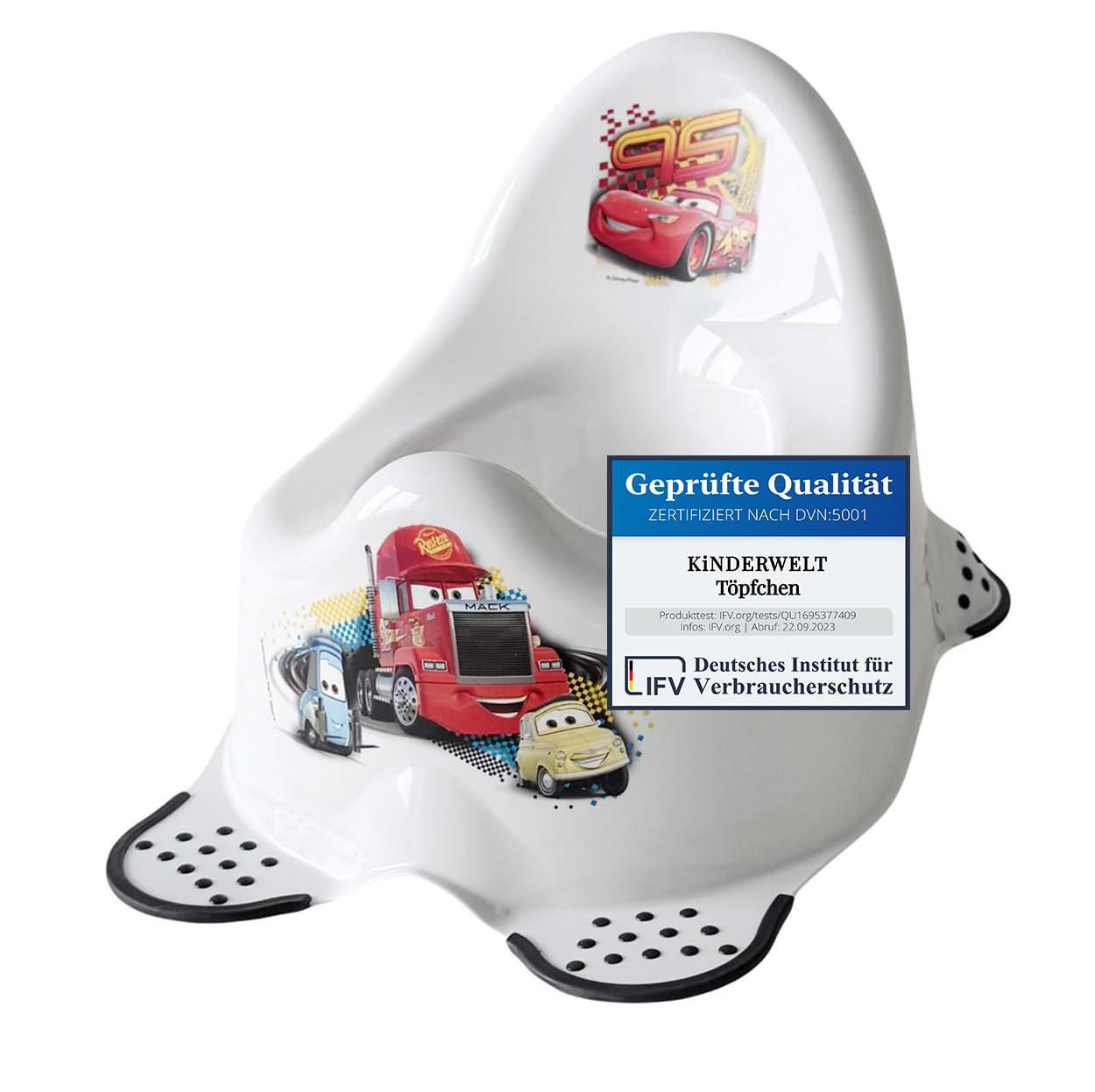 Töpfchen weiss für Babys und Kinder stabiler Babytopf mit Anti-Rutsch-Funktion