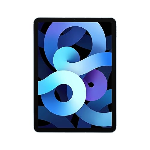 Apple iPad Air (10.9-inch, Wi-Fi + Cellular, 256GB) - Sky Blue (Latest Model, 4th Generation) (Renewed) - Sky Blue - 256GB - WiFi + Cellular