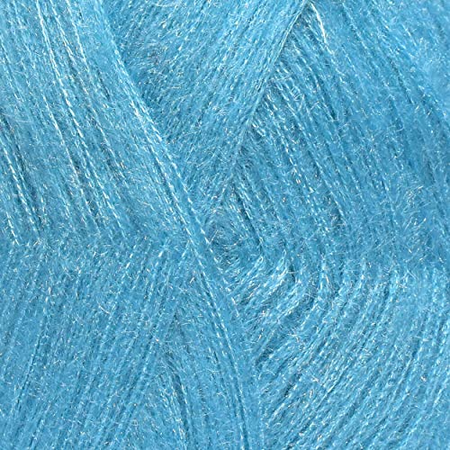 Image of M.G ENTERPRISE Os wal Knitting Wool Yarn, Soft Tarang Feather Wool Ball Sky Blue 400 gm Best Used with Knitting Needles, Soft Tarang Wool Crochet NeedlesWool Yarn for Knitting. by M.G ENTERPRISE Os wal
