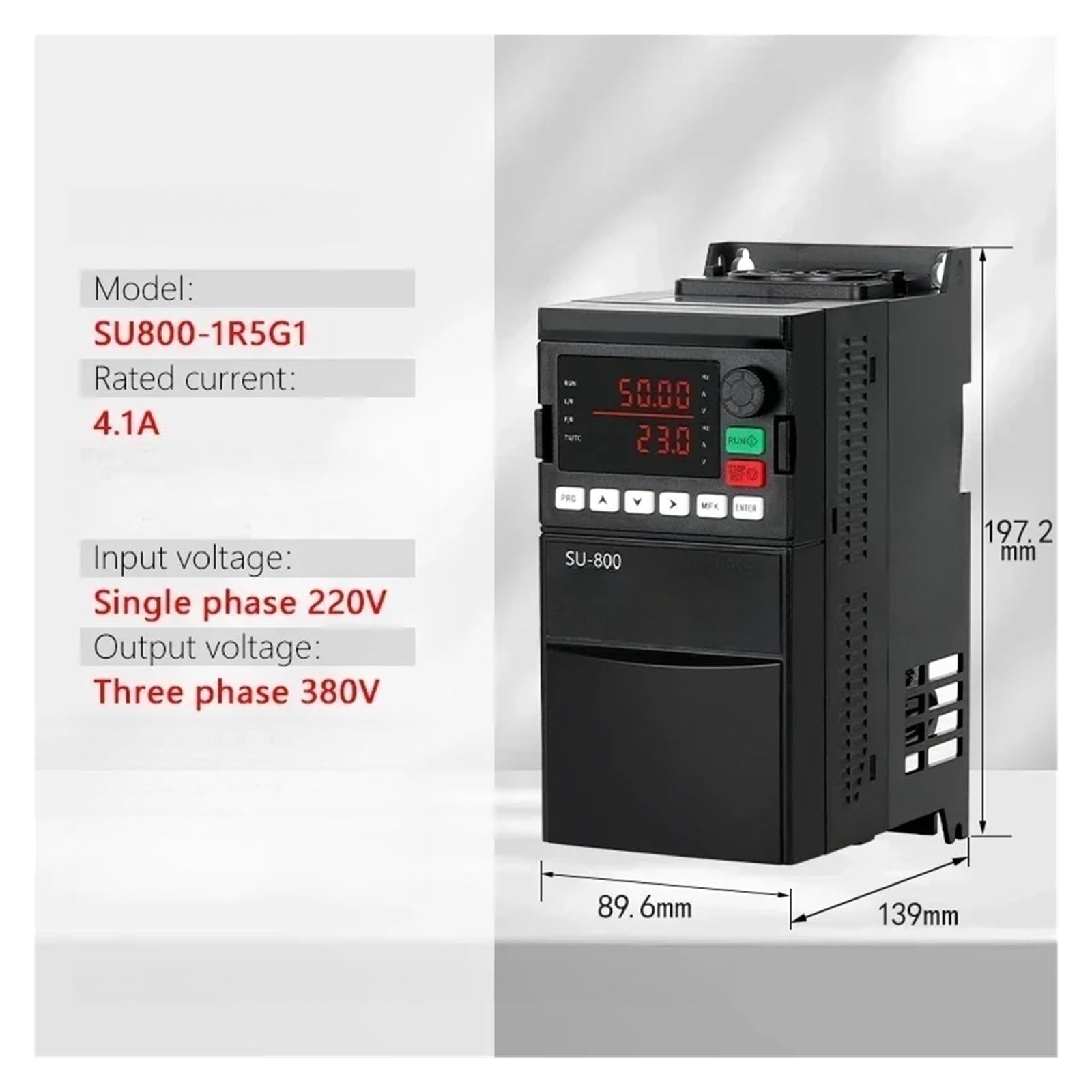 Inverter 220V monofase a 380V trifase convertitore di velocità Regolabile
