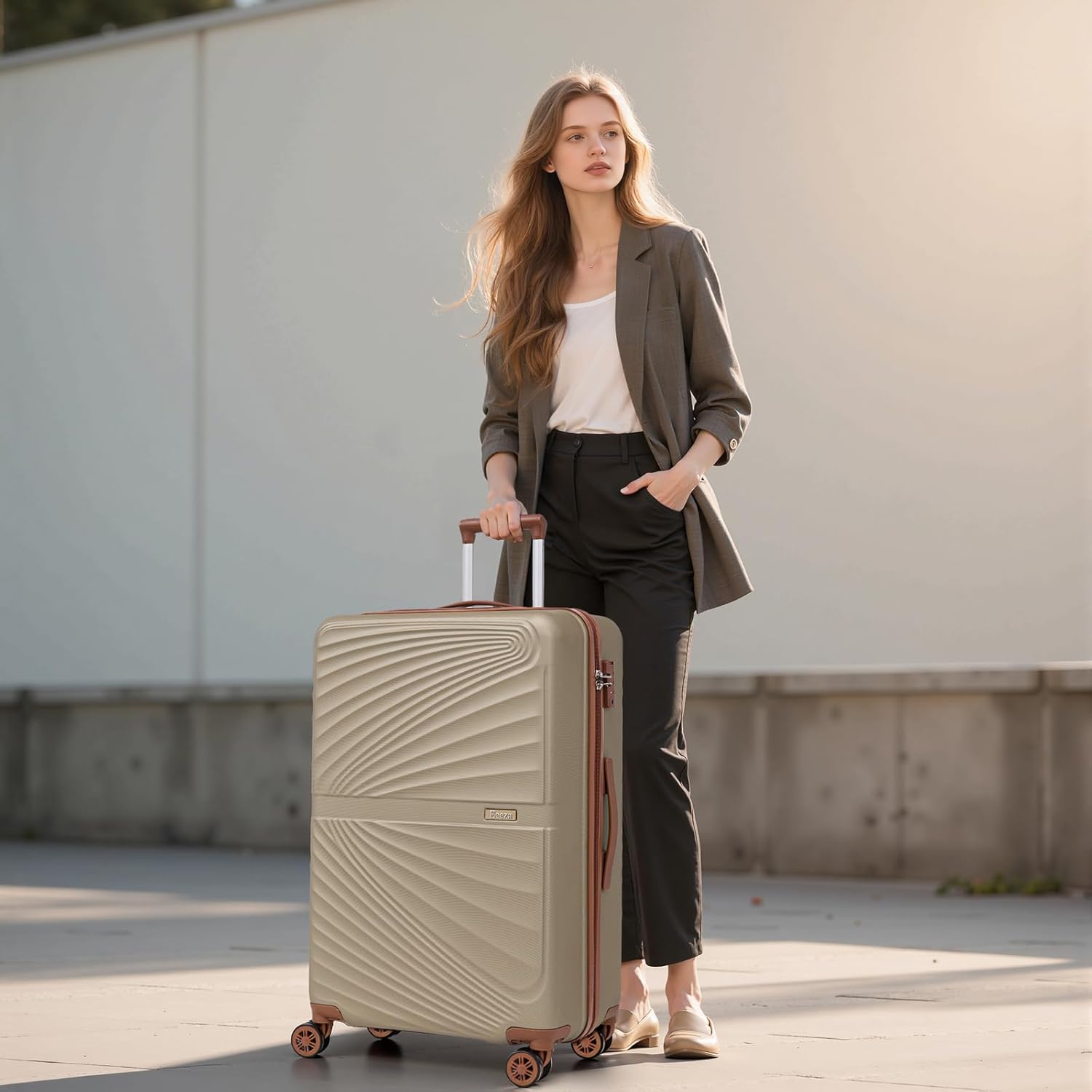 Luggage Sets 5 Piece, Suitcases with Wheels, ABS Hard Case Luggage with TSA Lock Spinner Wheels, Carry On Luggage Set (20/24/28 inch) - Image 2