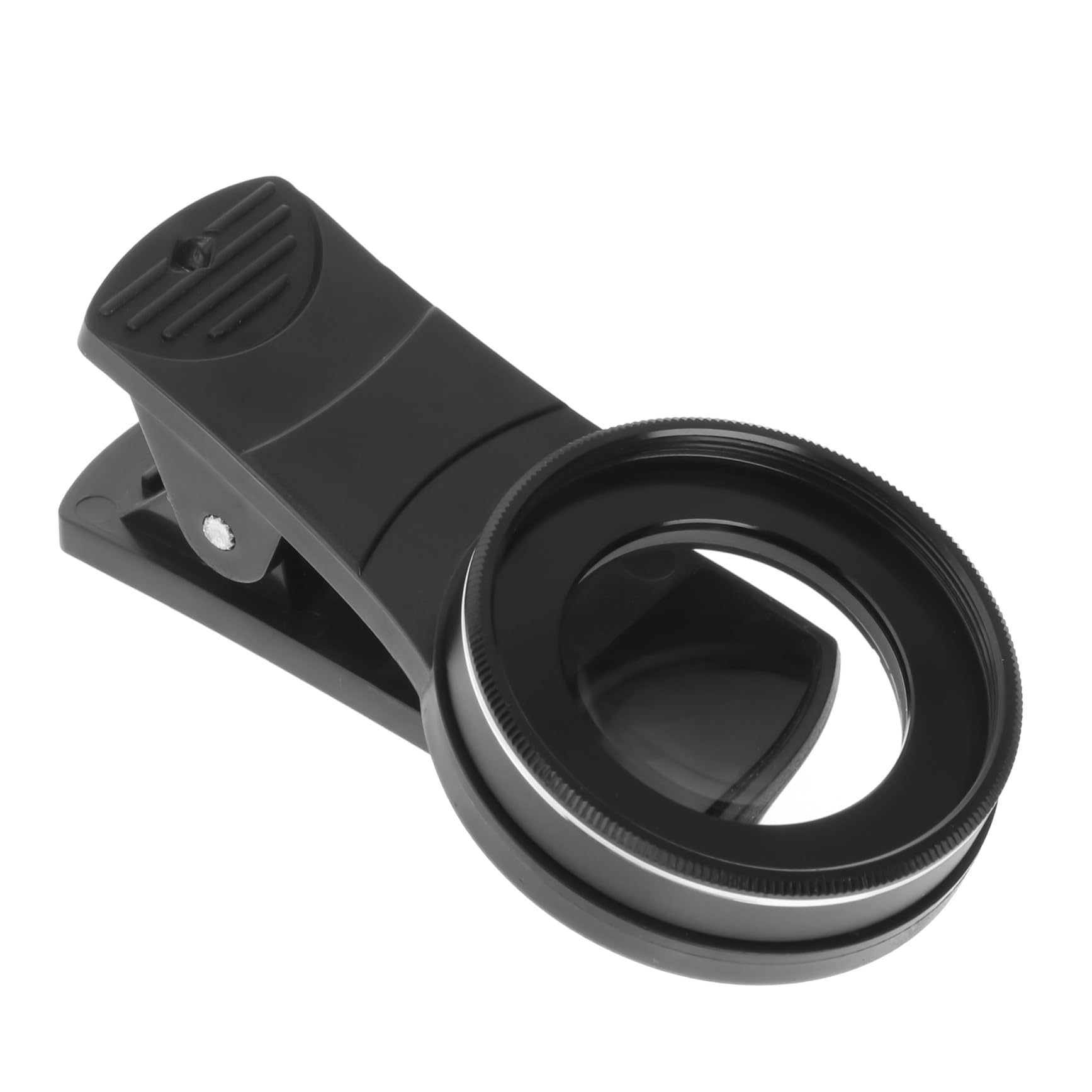 Obiettivo Macro 15x per Smartphone 37mm con Clip Nero | Lega di Alluminio e Lente Ottica, Bassa Distorsione e Riflessi, Foto di Dettagli Minuscoli