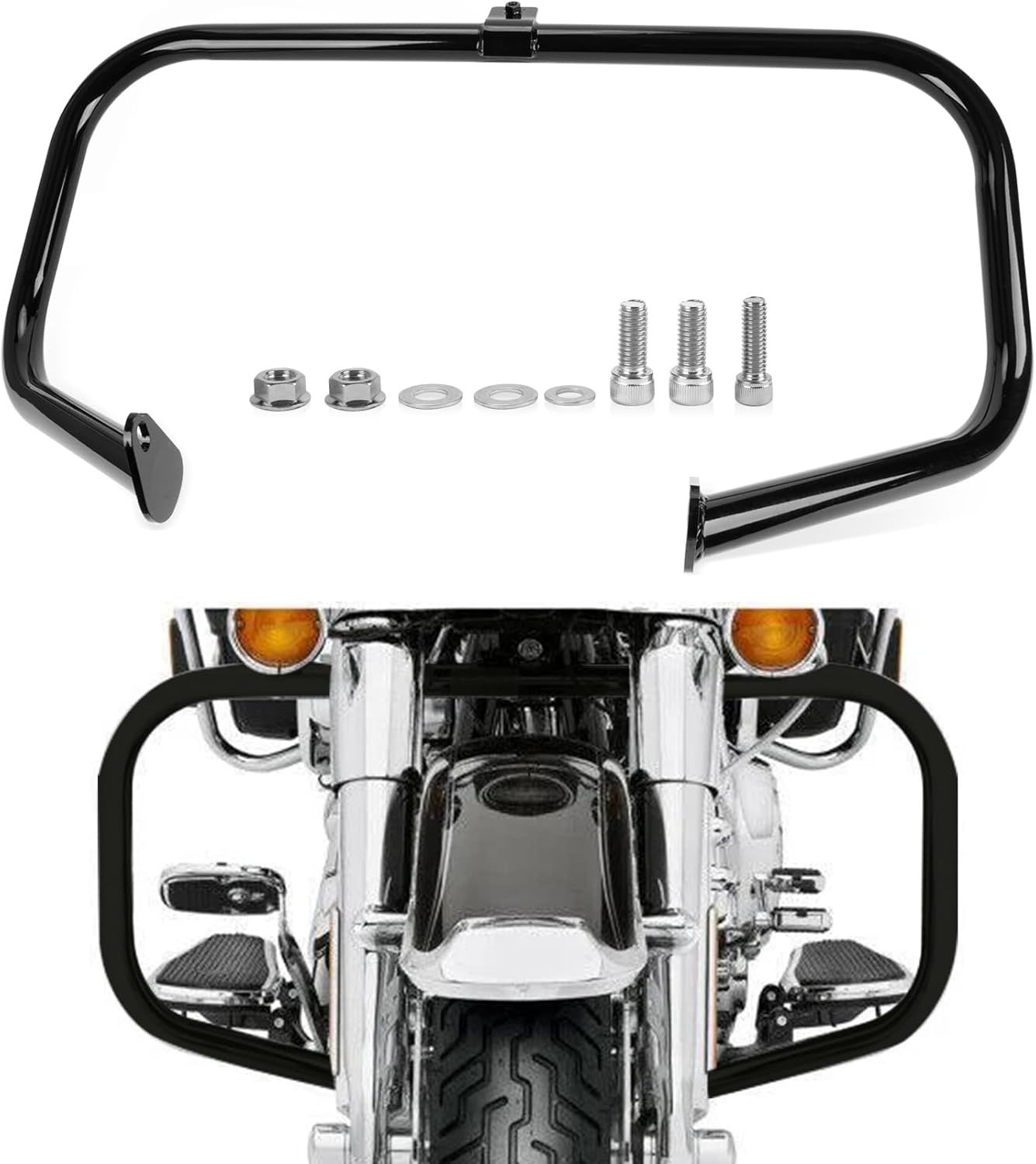 Crash Bar Engine Guards for Touring 1997-2008 OEM 46549-03(Black)