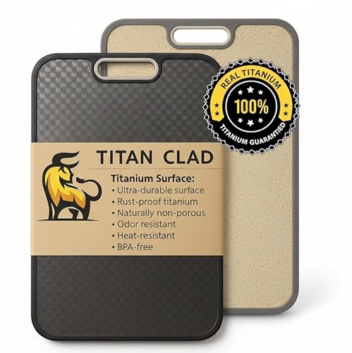 Comparison: Nytimes Best Cutting Board 11 Titanium Cutting Board for Kitchen, Cutting Board Double Sided Food Grade, Pure Titanium and Wheat Straw PP, Scratch Resistant, Non Toxic Chopping Board, Dishwasher Safe, Easy to Clean Large Size