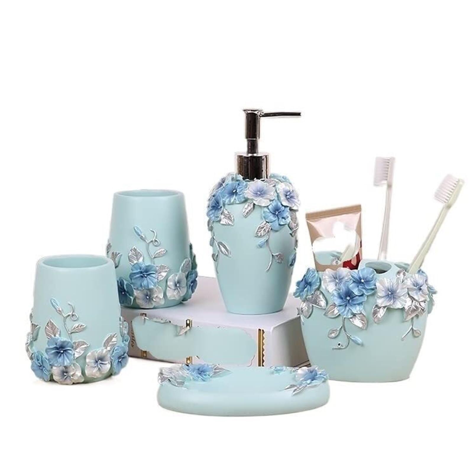 Accessoires de salle de bain de style bord de mer, cadeau de crémaillère