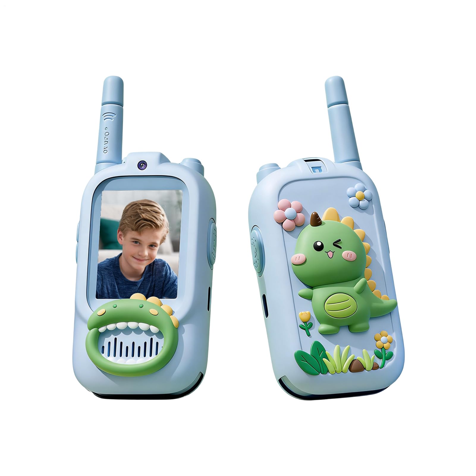 Walkie-Talkie Dla Dzieci 2 Sztuki Ładowalne z Kamerą HD na Prezent