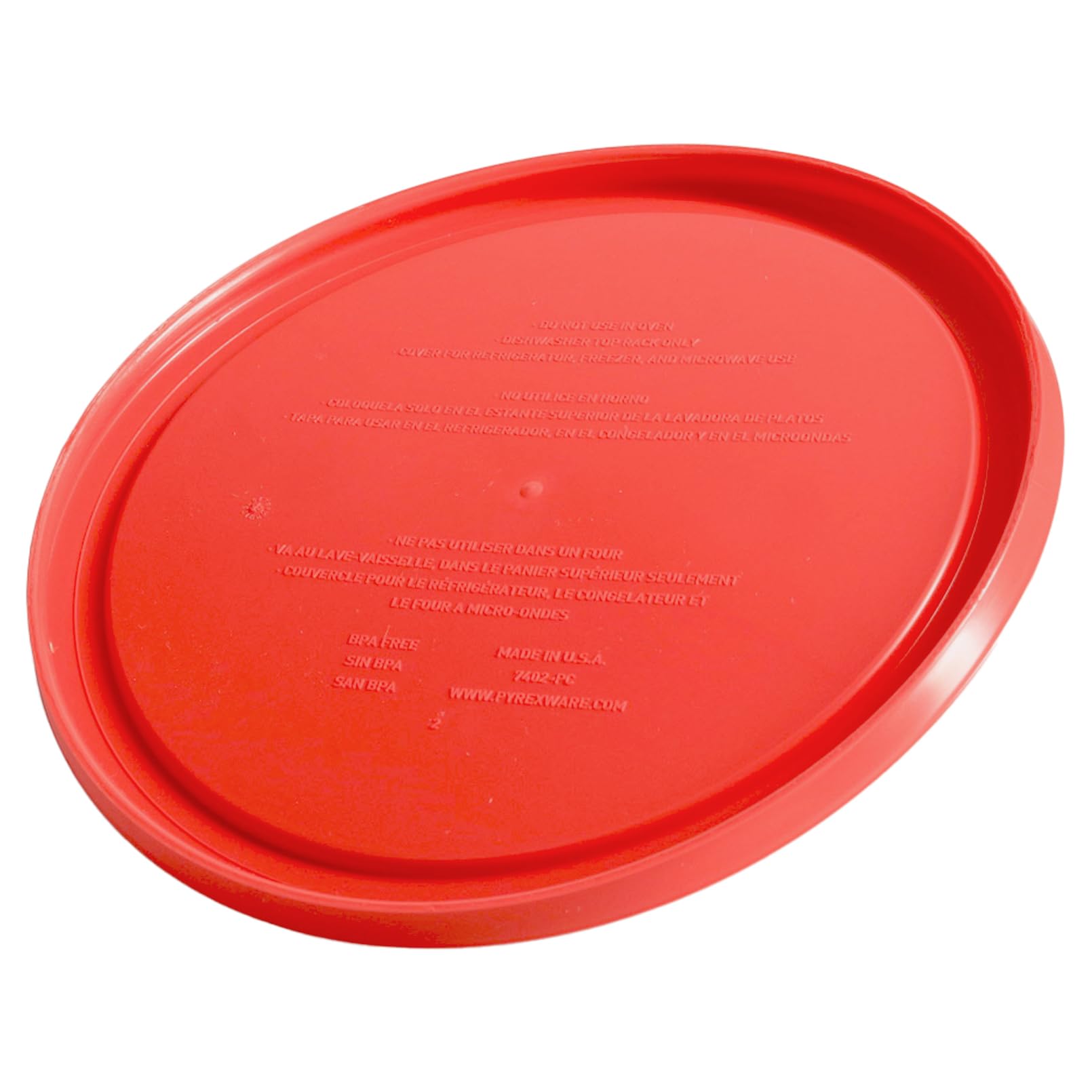 Amazon.com: Pyrex 7402-PC 6 and 7-Cup Red Food Storage Lids (4