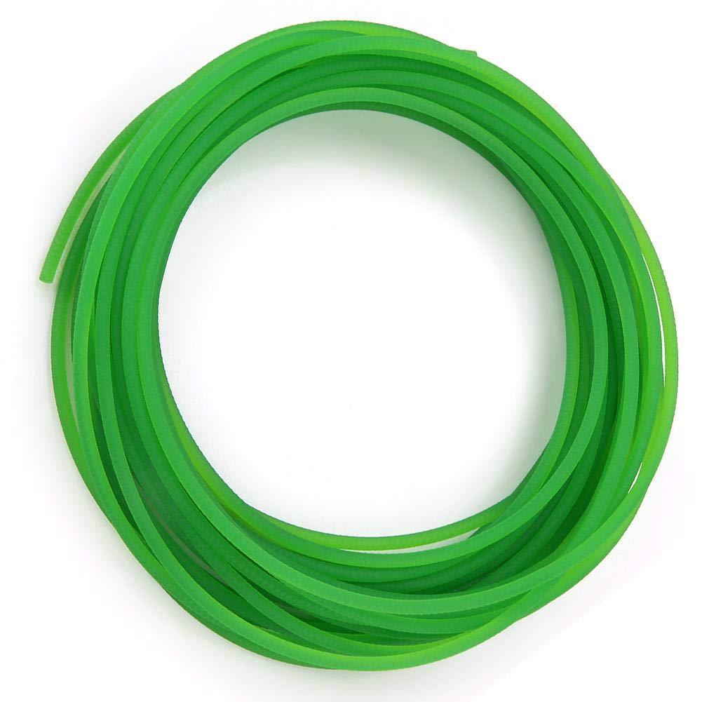 Correa redonda de poliuretano PU 3mm x 10m para transmisión, superficie rugosa, verde