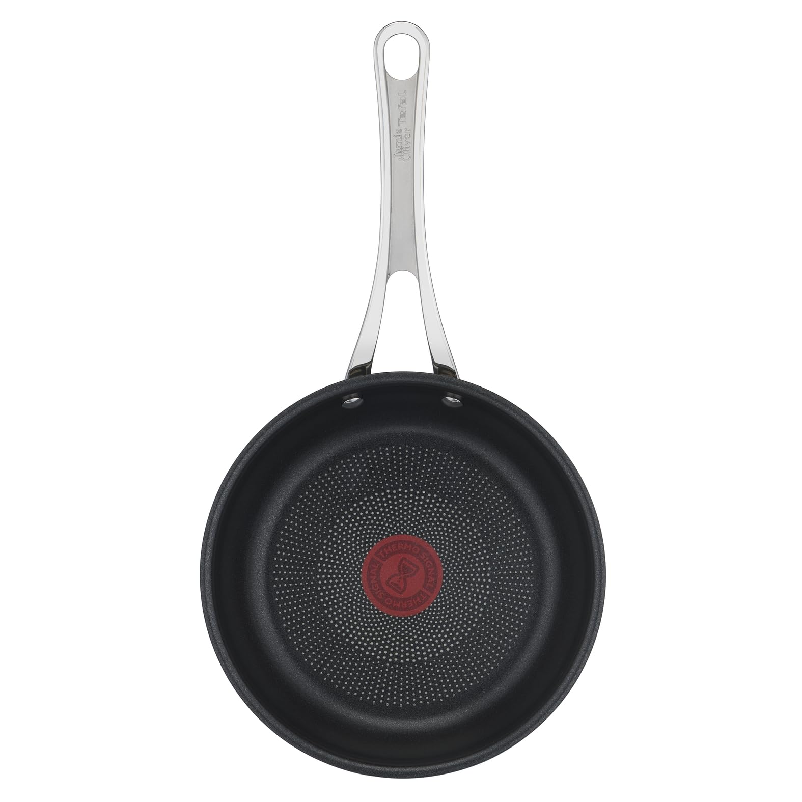 Tefal Jamie Oliver Bratpfanne Induktion 20 cm Cook’s Classic, freie Antihaftversiegelung, Thermo-Signal bei idealer Brattemperatur, genieteter Silikon-Griff, für alle Herdarten geeignet, E30602