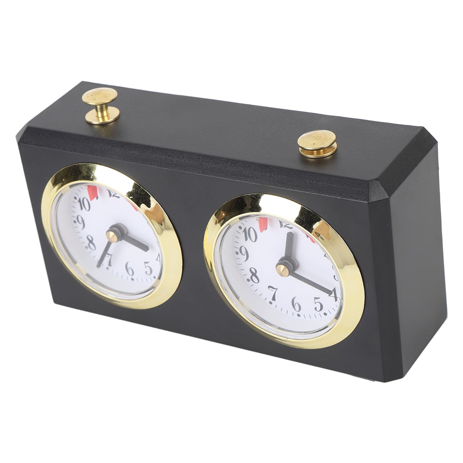 Horloge D'échecs Mécanique Analogique, Minuterie D'échecs Classique à Remonter pour Les Compétitions Weiqi et Les Séances D'entraînement Quotidiennes (Noir)