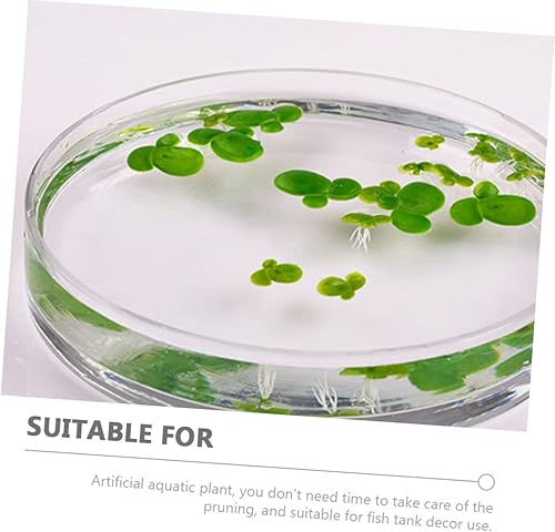 Miniatura 8 de 18 Uds. Artificiales de acuario de lenteja de patito, accesorios de decoración de pecera de cristal, mini plantas, lirio, almohadillas de adorno,