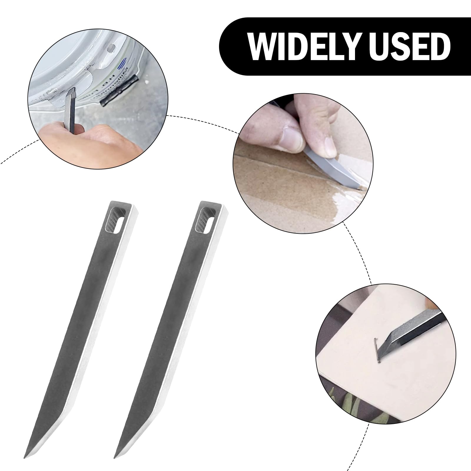 Mighty Mini Bar, Ultra Minimalist Slim Prybar Multitool, Portable Multitool EDC Gearbox, Key Ring Pry Tool, Pack of 2 - Image 3