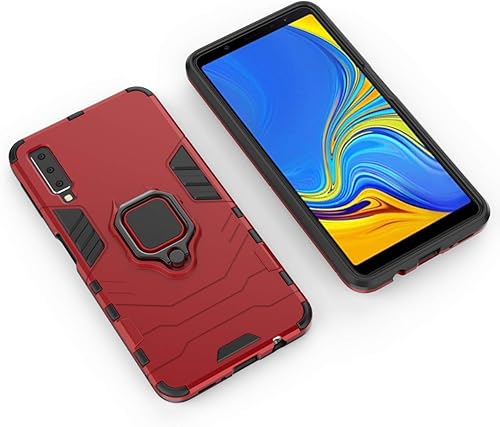 Miniatura 1 de Funda para Samsung Galaxy A7 2018  A750, híbrida resistente a prueba de golpes, doble capa de protección para Samsung Galaxy A7 2018  A750 Protector