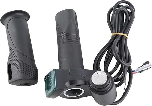 Miniatura 4 de Empuñadura de acelerador de bicicleta eléctrica, acelerador giratorio de bicicleta eléctrica con pantalla LED y casillero de llave eléctrica 48 V 36
