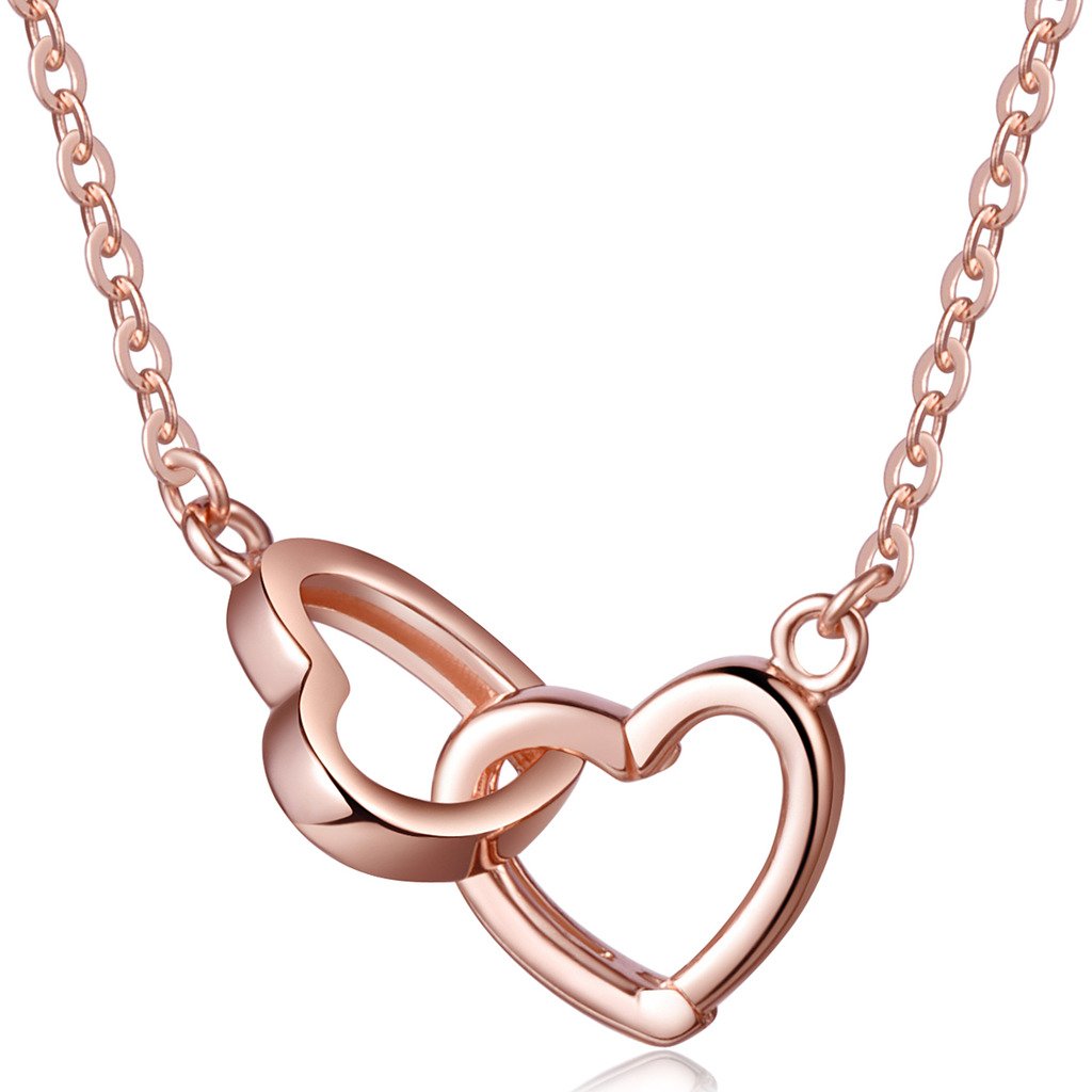 Y-halsketting 925 sterling zilver roségoud verguld kruis Infinity SN0371