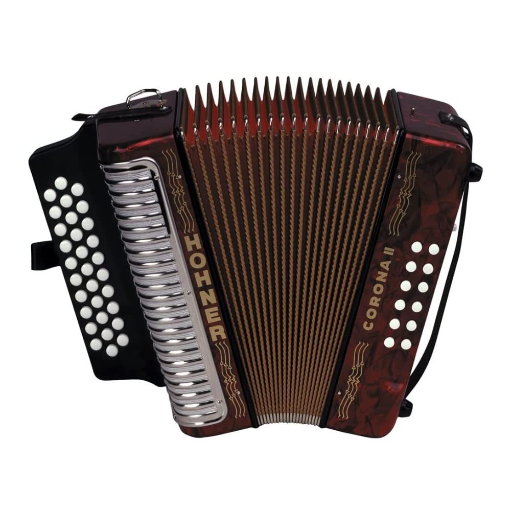 Amazon.com: Hohner Corona II F/Bb/Eb Diatonic Accordion - Pearl