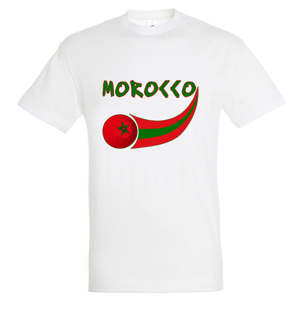 Supportershop Men Morocco T-shirt - white Small