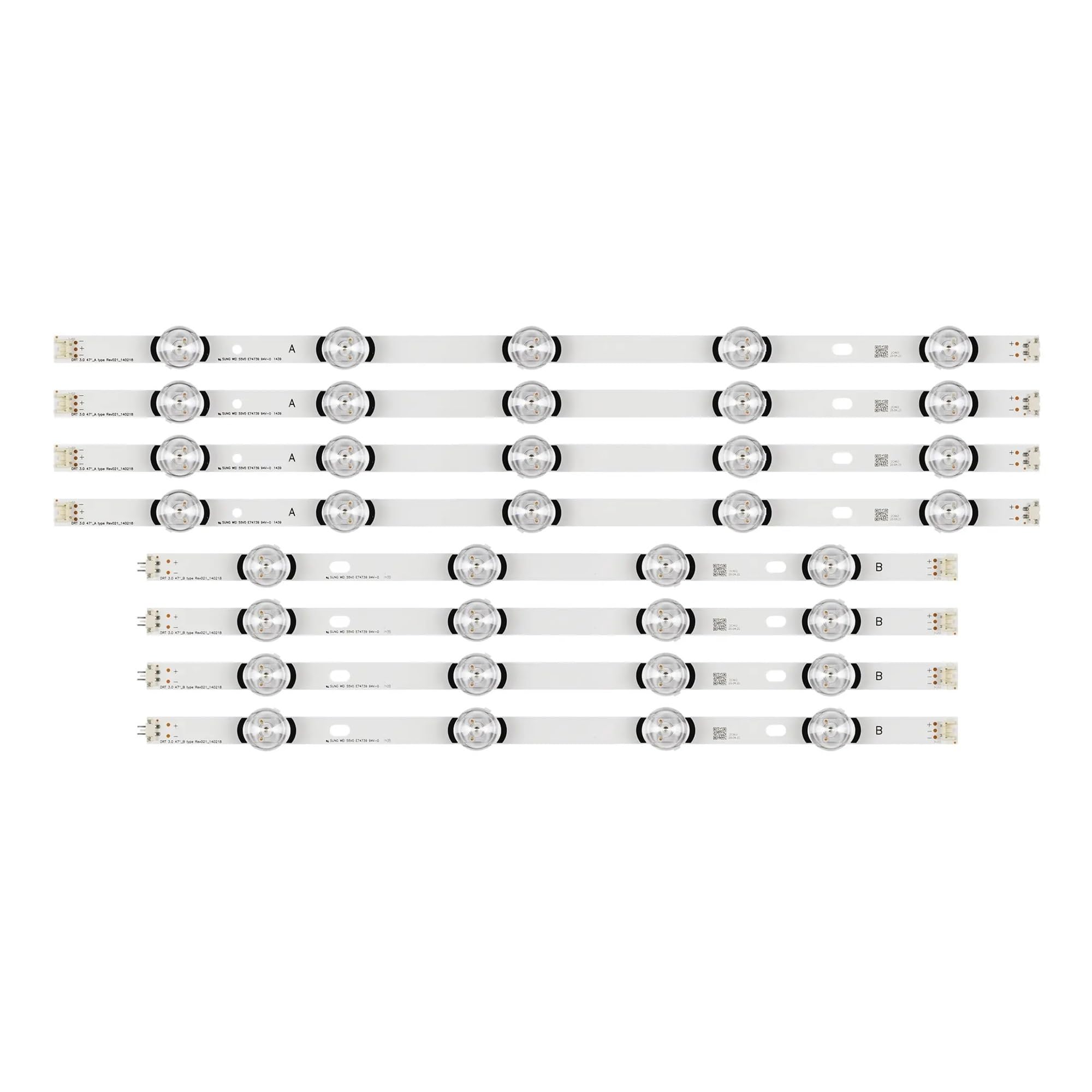 eufeifeiegds 5kit Led-hintergrundbeleuchtung streifen for 47 "TV DRT 3,0 47" 6916L-1948A 47lb569y 47LB6300 47LB561V 47LB652V 47lb650v LC470DUH 47LB(Original 47LB)