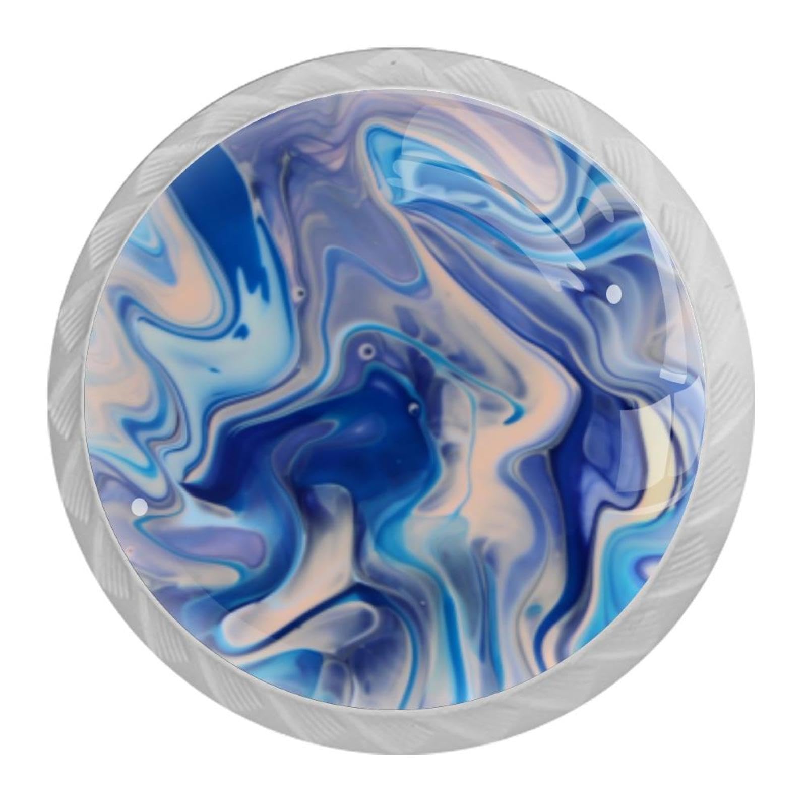 Tqmspg 4 Pieces Drawer Pulls Marble Texture Door Knobs Dresser Handles for Kitchen Wardrobe Cupboard Hardware Furniture